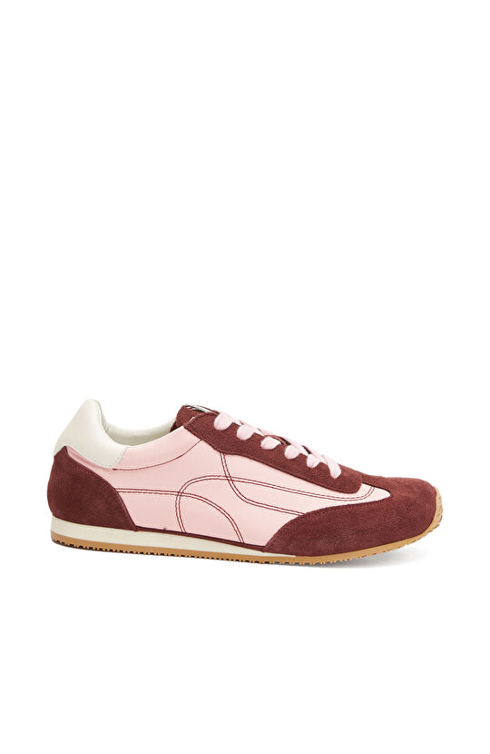 Pembe Kadın Rahat Süet Sneaker