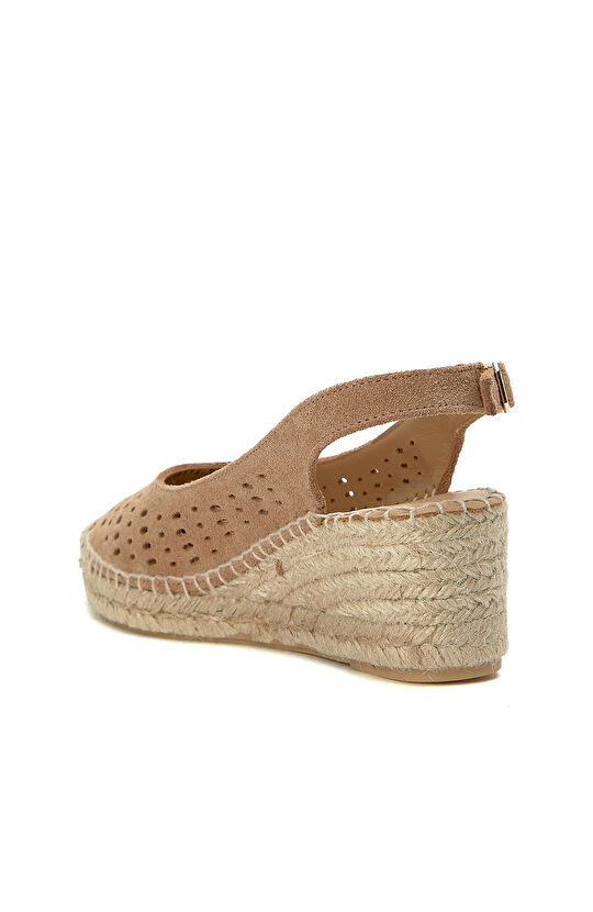 Açık Kahverengi Kadın Süet Espadril