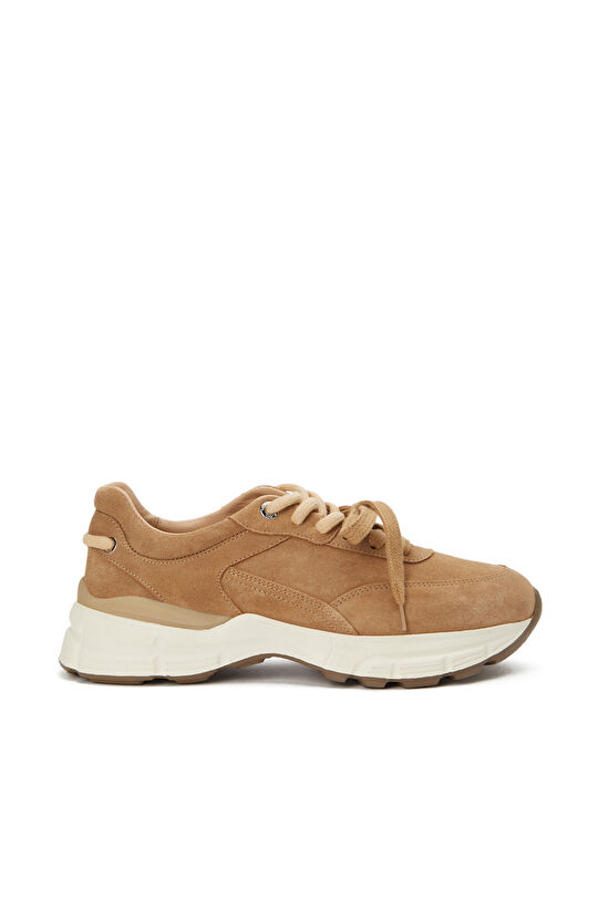 Kum Günlük Rahat Kadın Deri Sneaker