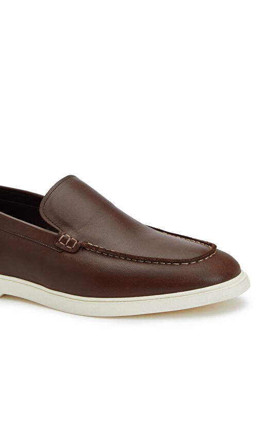 Kahverengi Erkek Deri Loafer