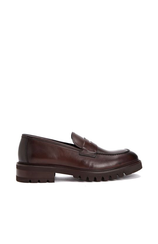 Brown Men's Leather Loafer