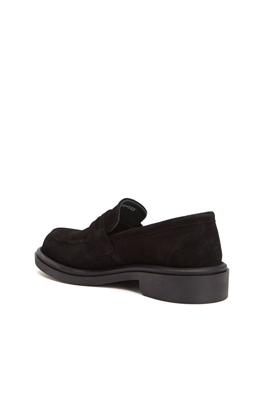 Siyah Erkek Süet Loafer
