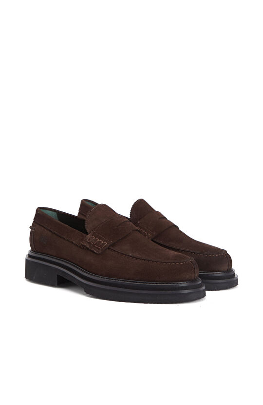 Kahverengi Erkek Süet Loafer