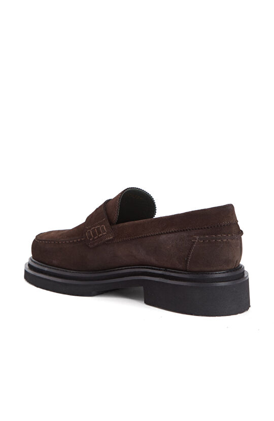 Kahverengi Erkek Süet Loafer