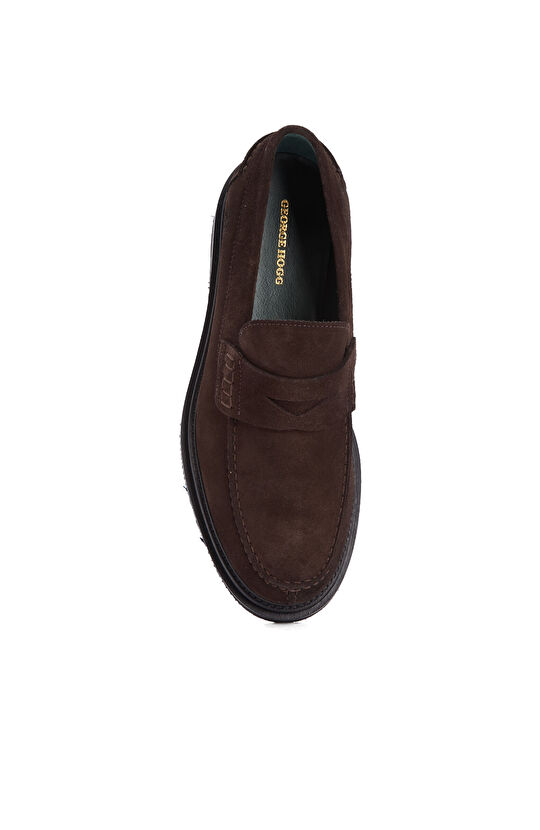 Kahverengi Erkek Süet Loafer