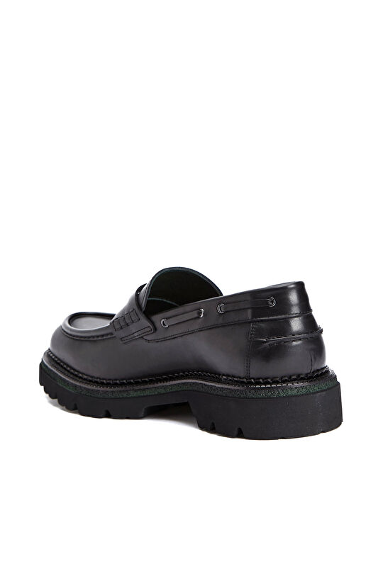 Siyah Erkek Deri Loafer