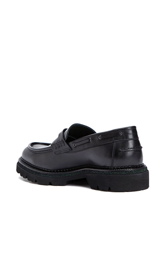 Siyah Erkek Deri Loafer