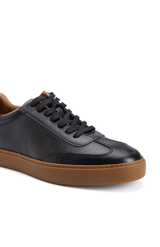 Siyah Erkek Floter Deri Sneaker