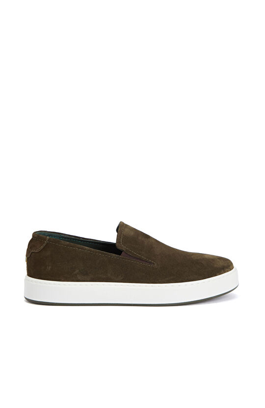 Khaki Men's Suede Loafer