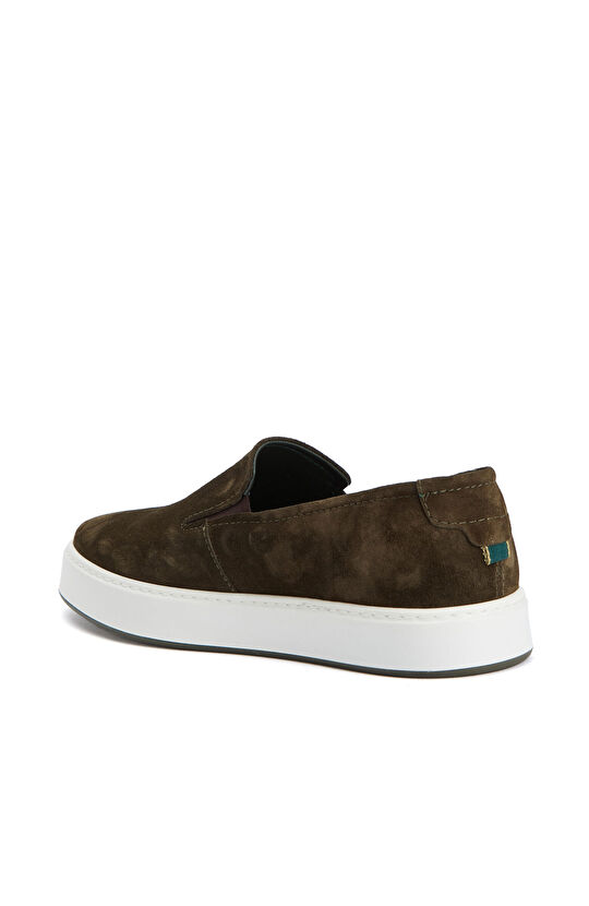 Khaki Men's Suede Loafer