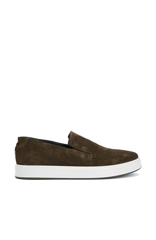 Haki Erkek Süet Loafer