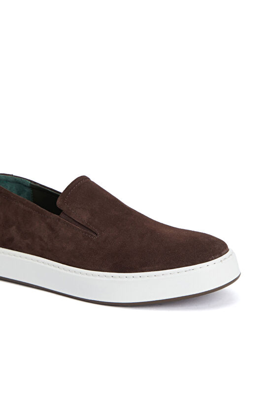 Kahverengi Erkek Süet Loafer
