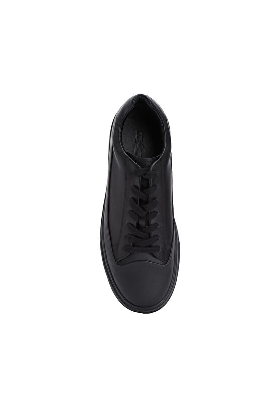 Siyah Erkek Deri Sneaker