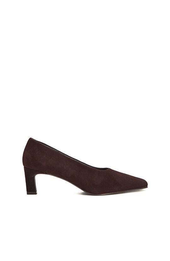 Bitter Brown Suede Heels