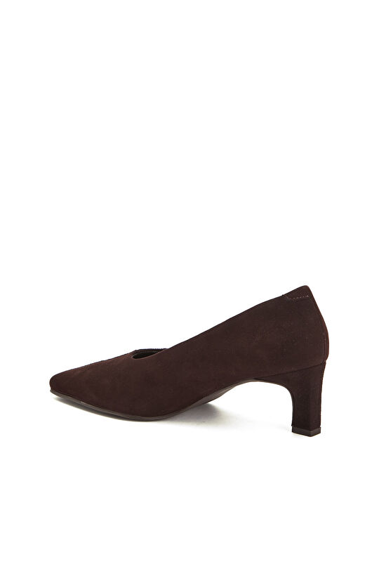 Bitter Brown Suede Heels