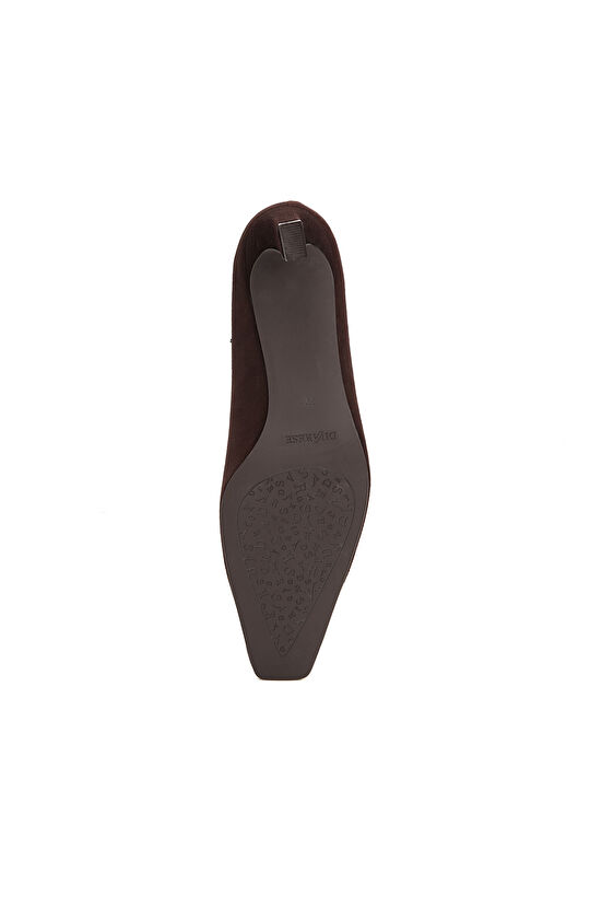 Bitter Brown Suede Heels
