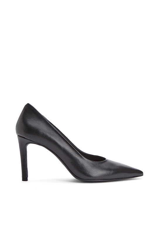 Siyah Deri Stiletto