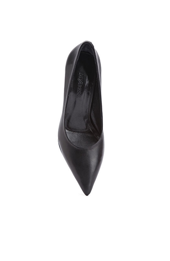 Siyah Deri Stiletto