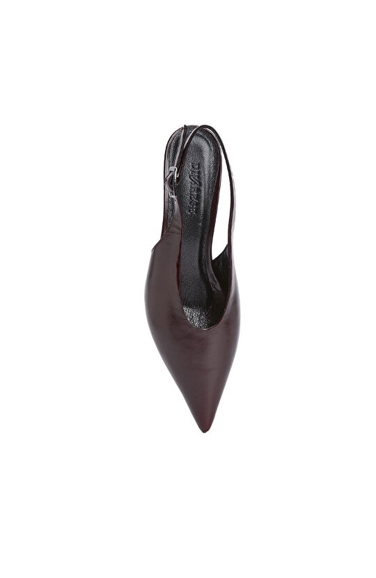 Burgundy Leather Heels
