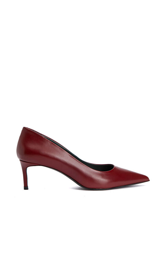 Kırmızı Deri Stiletto