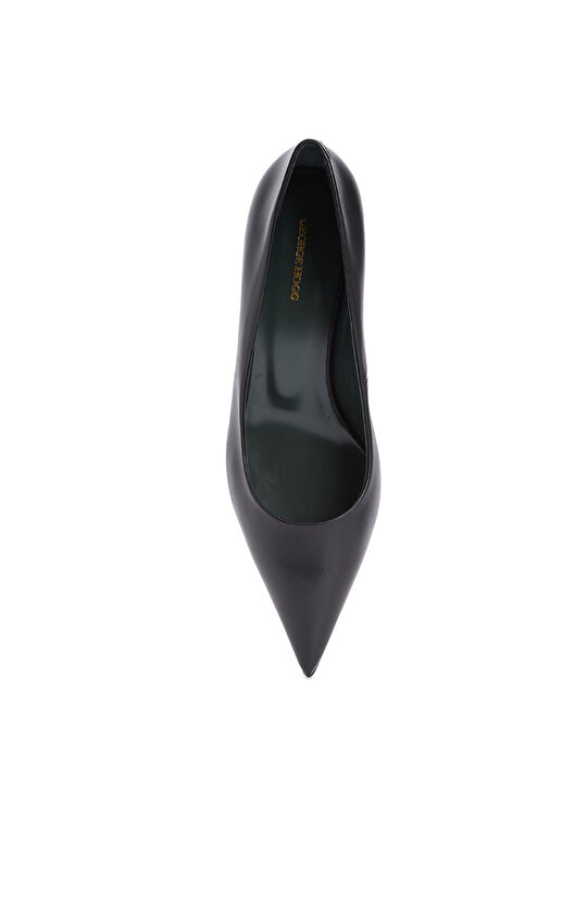 Siyah Deri Stiletto