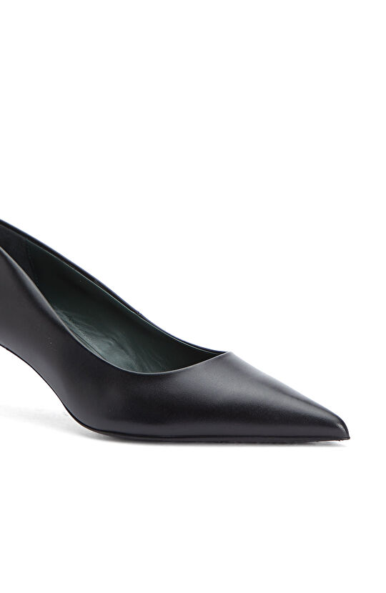 Siyah Deri Stiletto