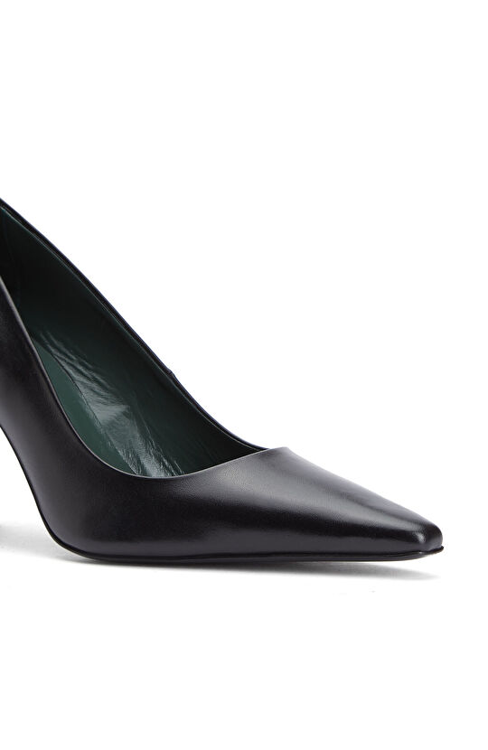 Siyah Deri Stiletto