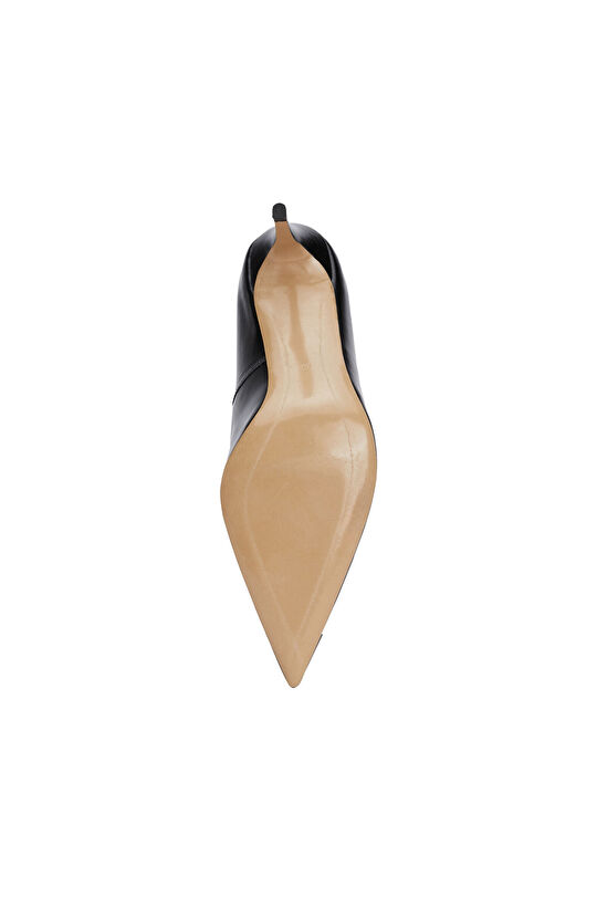 Siyah Deri Stiletto