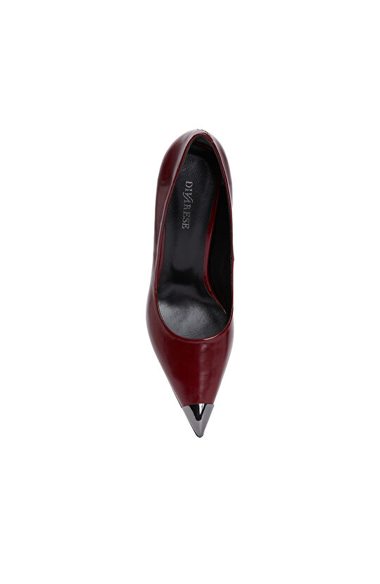 Bordo Deri Stiletto