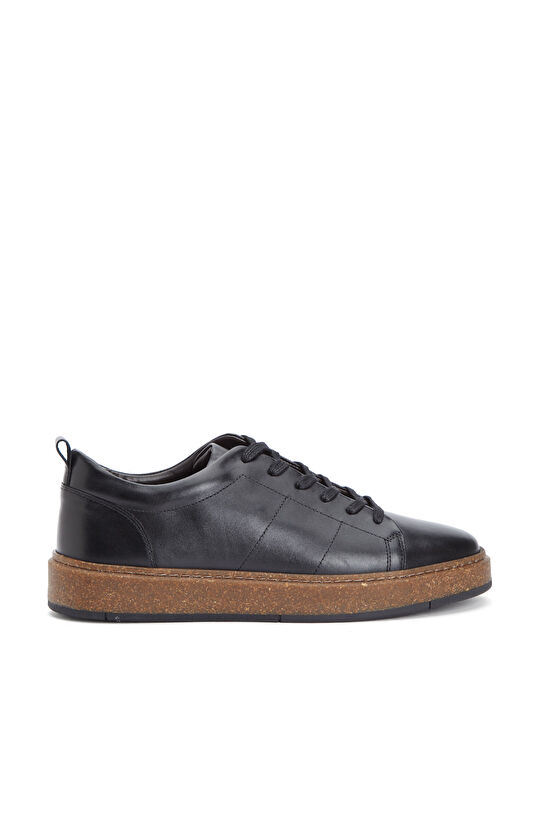 Siyah Erkek Deri Sneaker