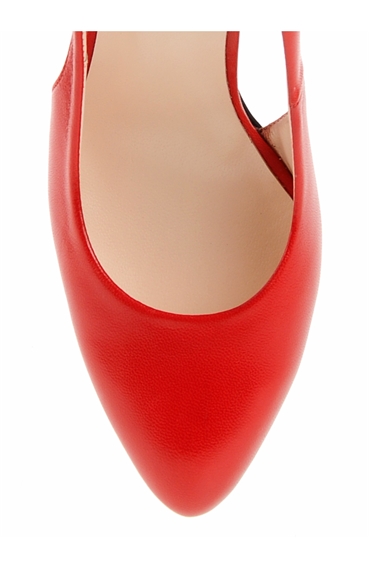 Orta Topuklu Kırmızı Ayakkabı