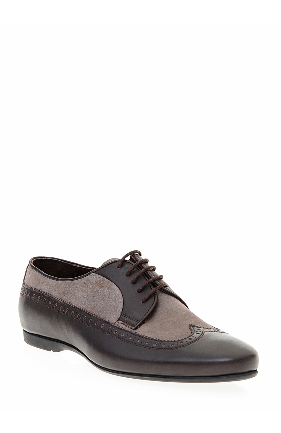 Vizon Siyah Brogue Ayakkabı Vizon Siyah Brogue Ayakkabı