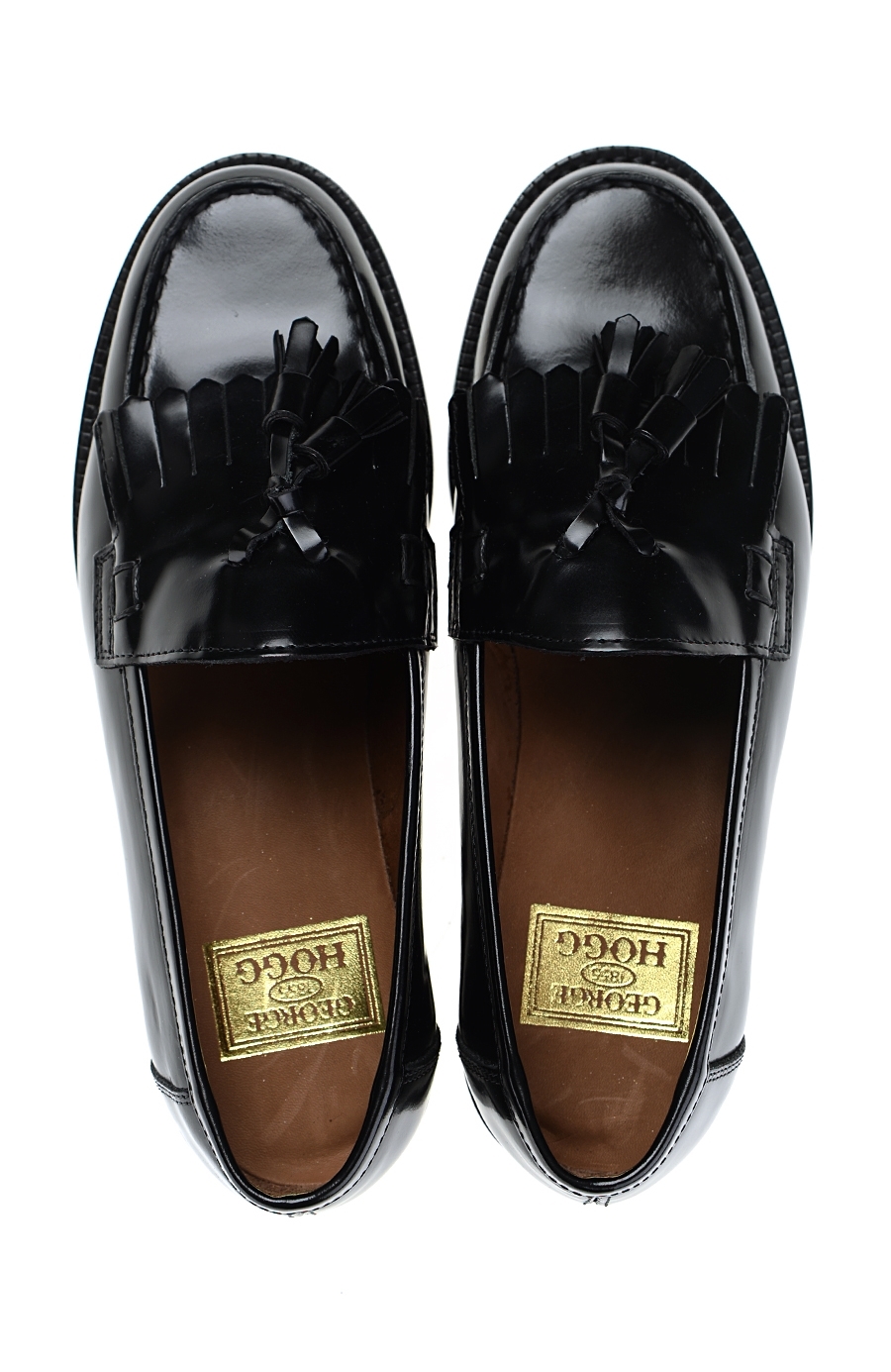 Siyah Deri Hogg Ayakkabı 1703