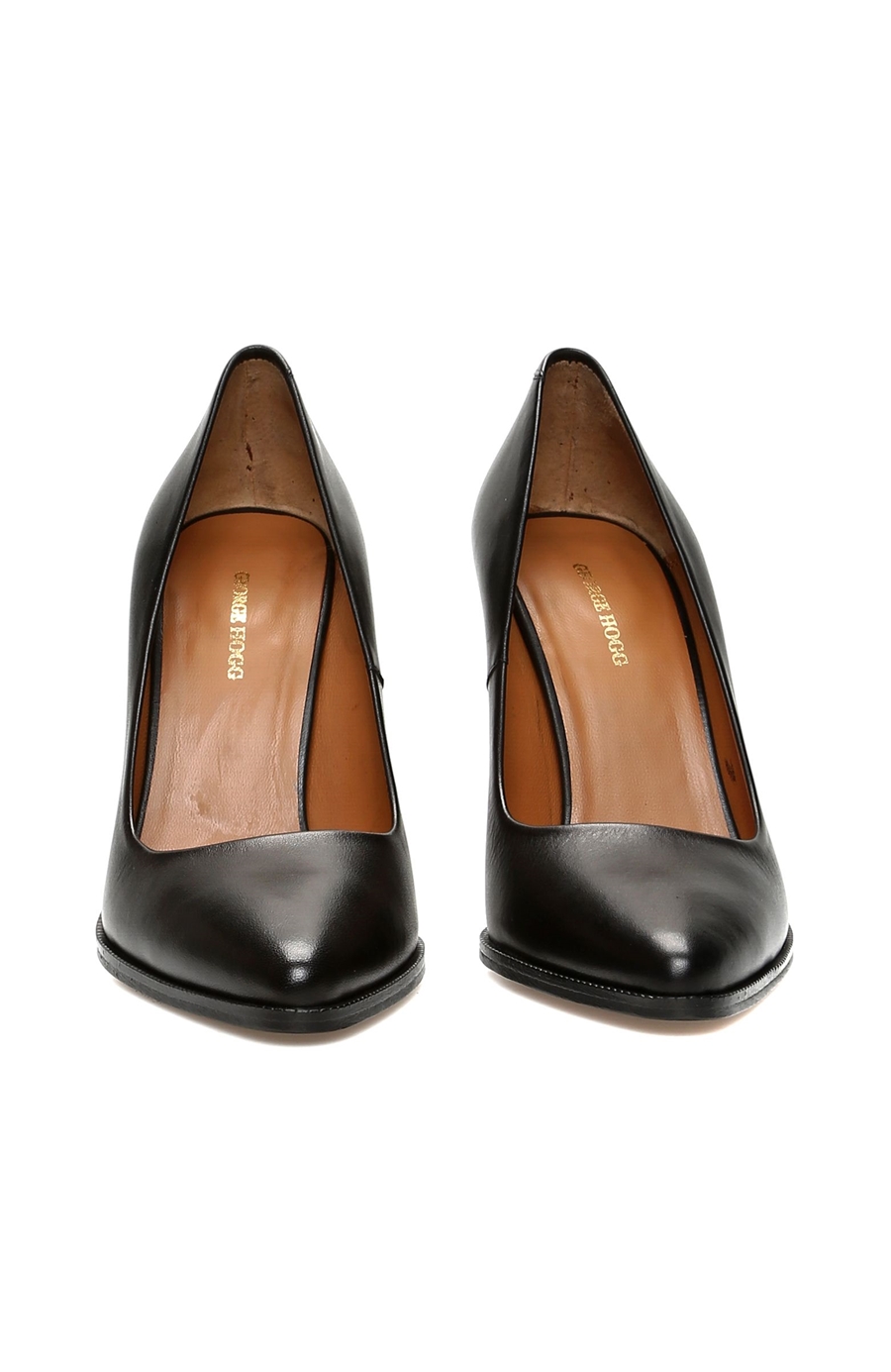 Kadın Siyah Deri Topuklu Ayakkabı 