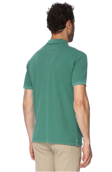 Polo Yaka Slim Fit Yeşil Tshirt