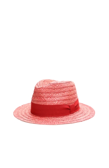 Kırmızı Hasır Erkek Şapka