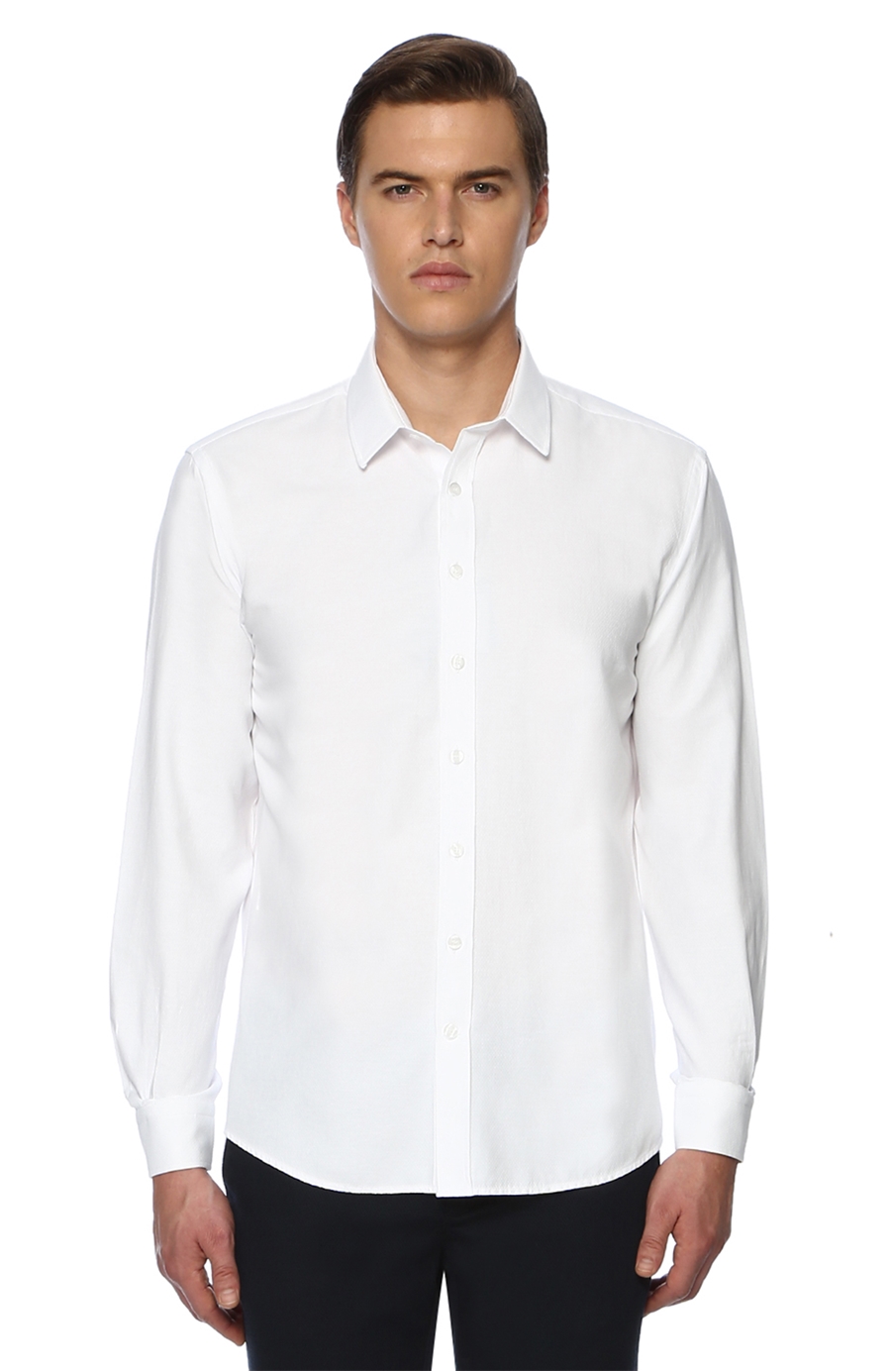 Regular Fit Beyaz Gömlek