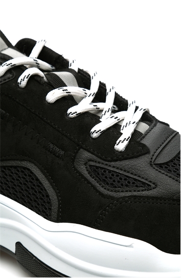 Siyah Beyaz Erkek Sneaker