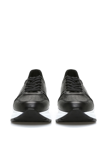 Kroko Siyah Kadın Sneaker