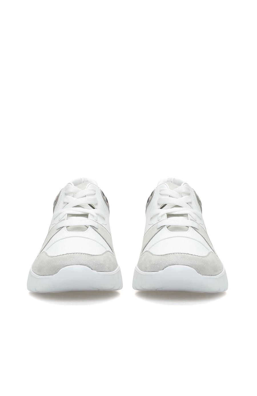 Leopar Beyaz Gri Kadın Sneaker