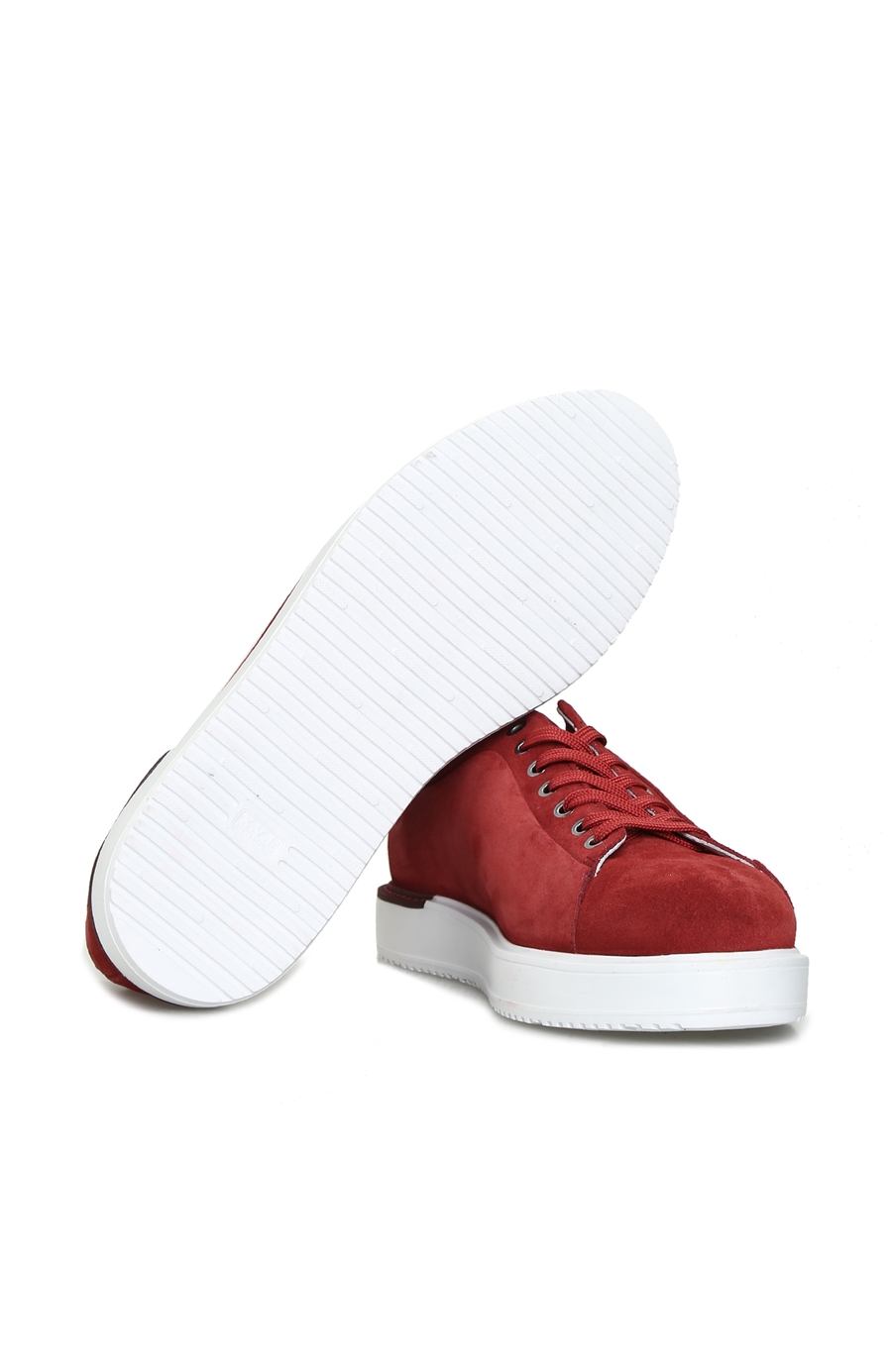 Kırmızı Logolu Süet Erkek Sneaker