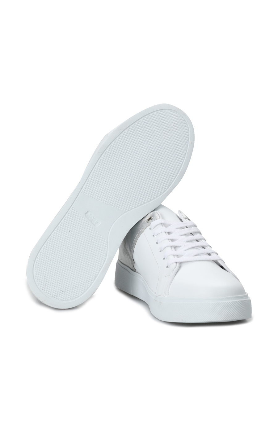 Beyaz Silver Kadın Deri Sneaker
