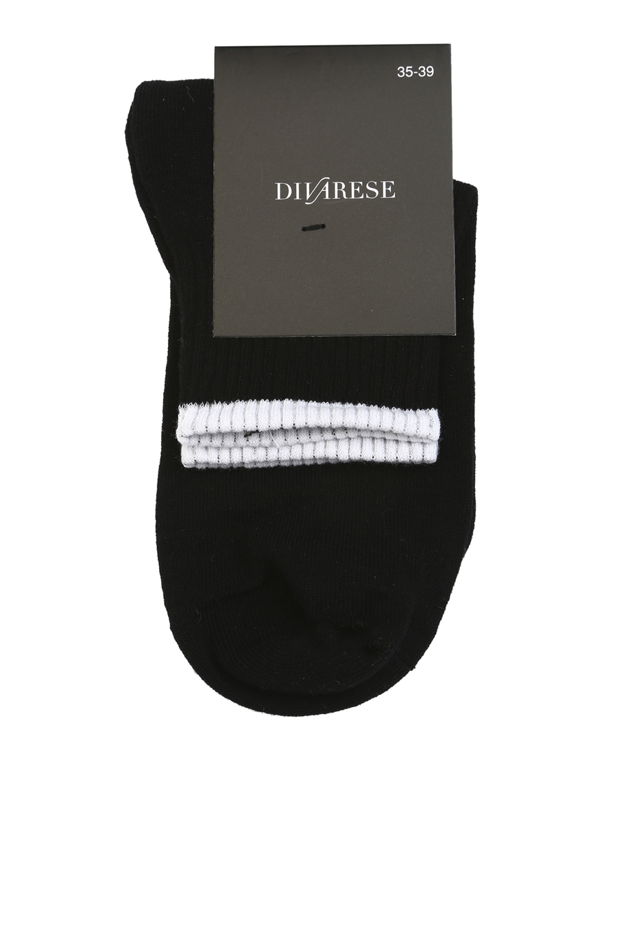 Siyah Beyaz Coton Mix Kadın Çorap