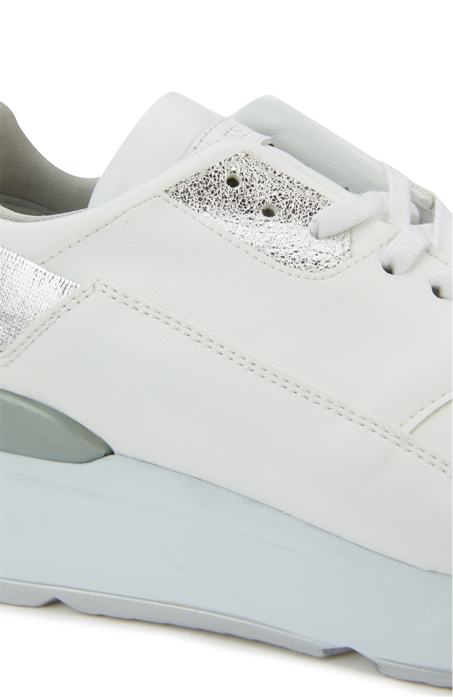 Beyaz Silver Logolu Kadın Sneaker