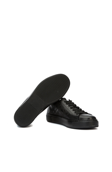 Siyah Desenli Kadın Ayakkabı