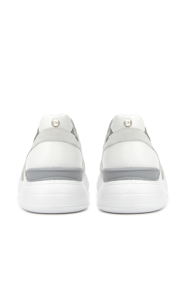 Beyaz Kadın Süet Sneaker