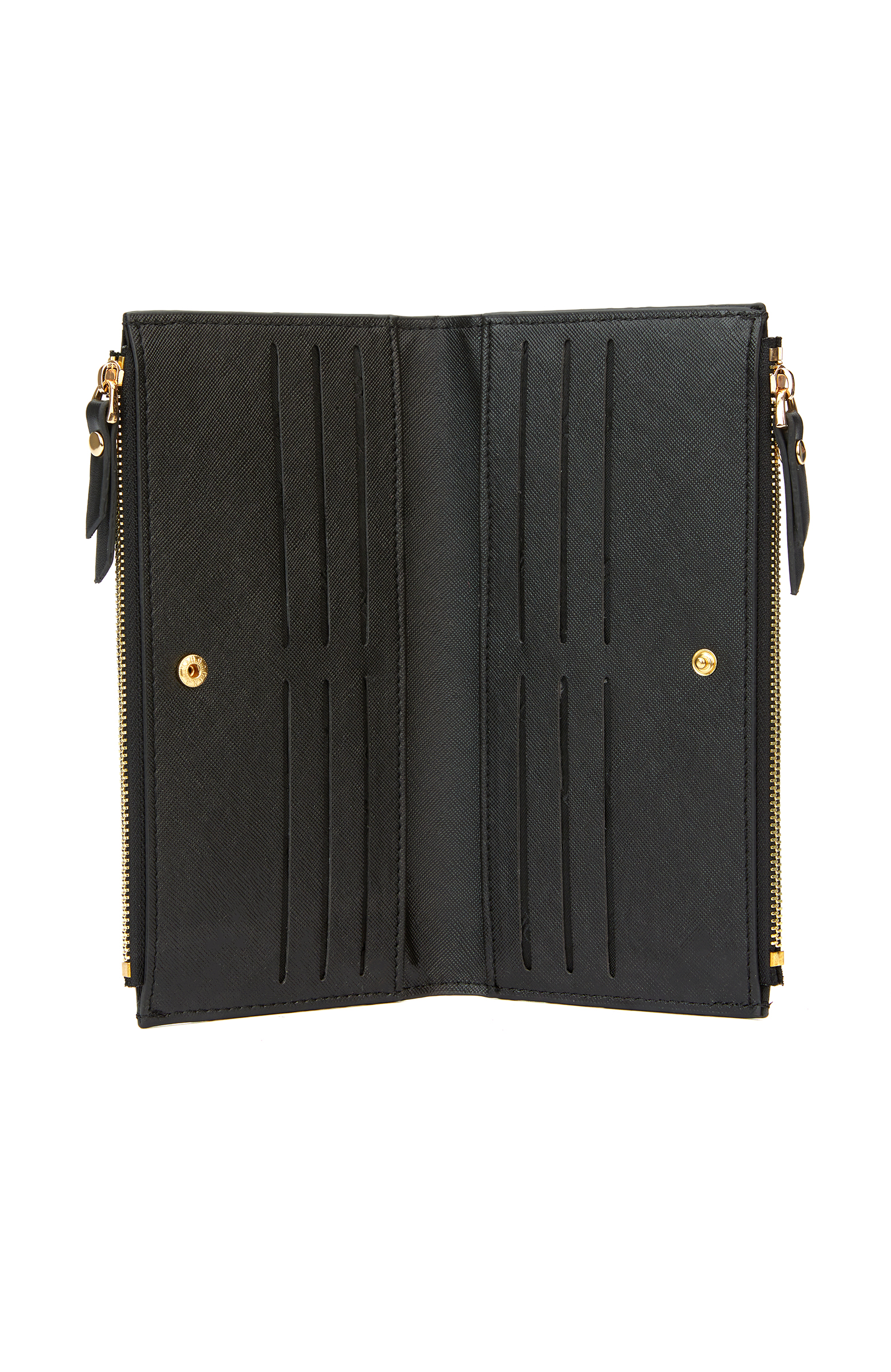 Siyah Logo Detaylı Kadın Cüzdan