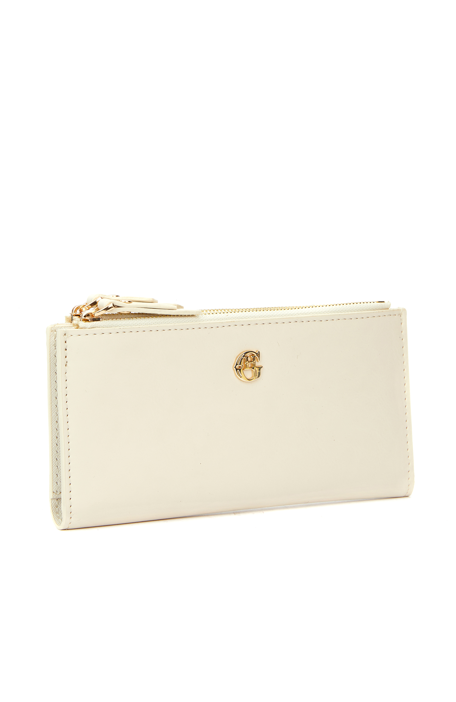 Beyaz Logo Detaylı Kadın Cüzdan