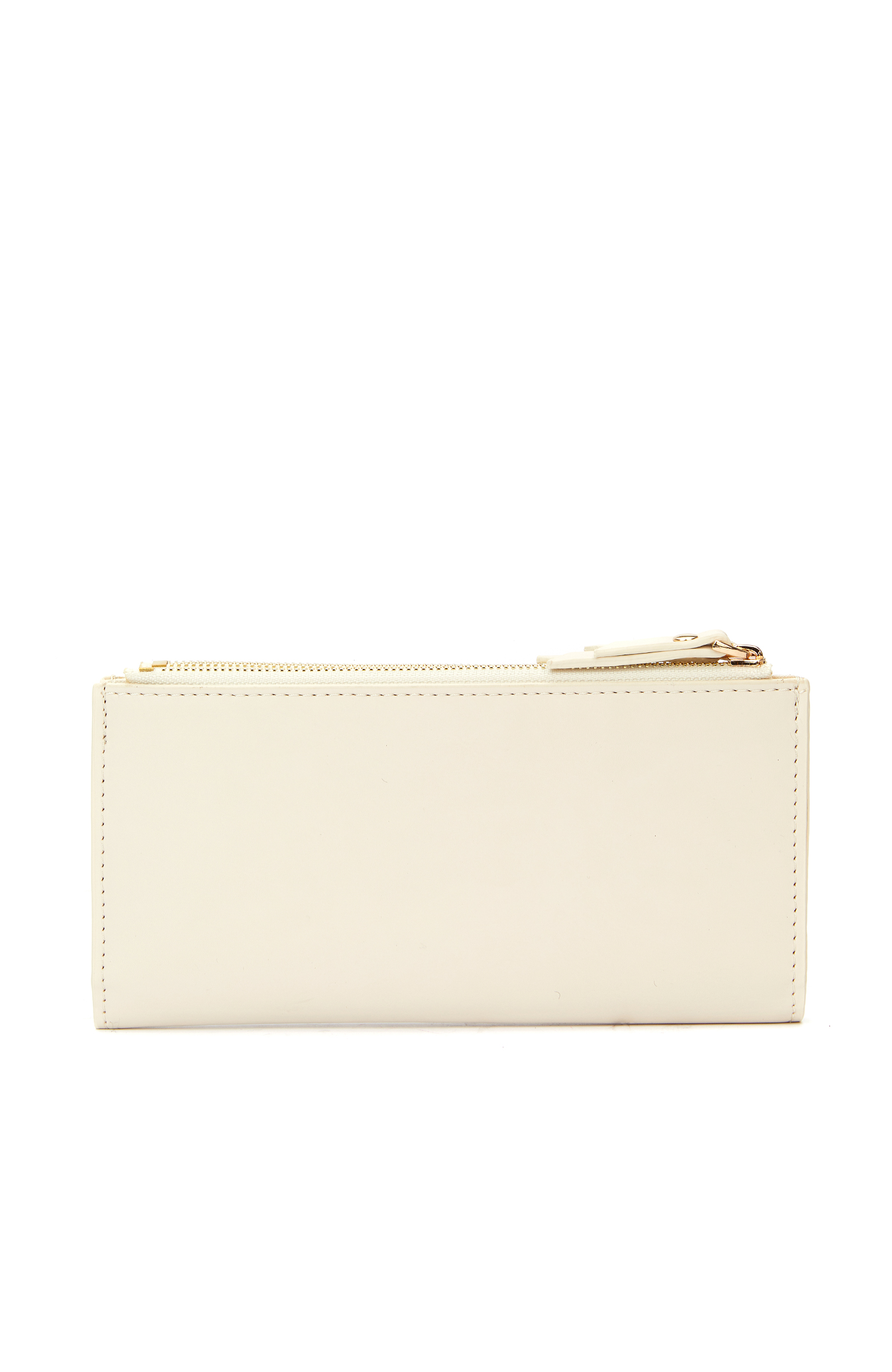 Beyaz Logo Detaylı Kadın Cüzdan
