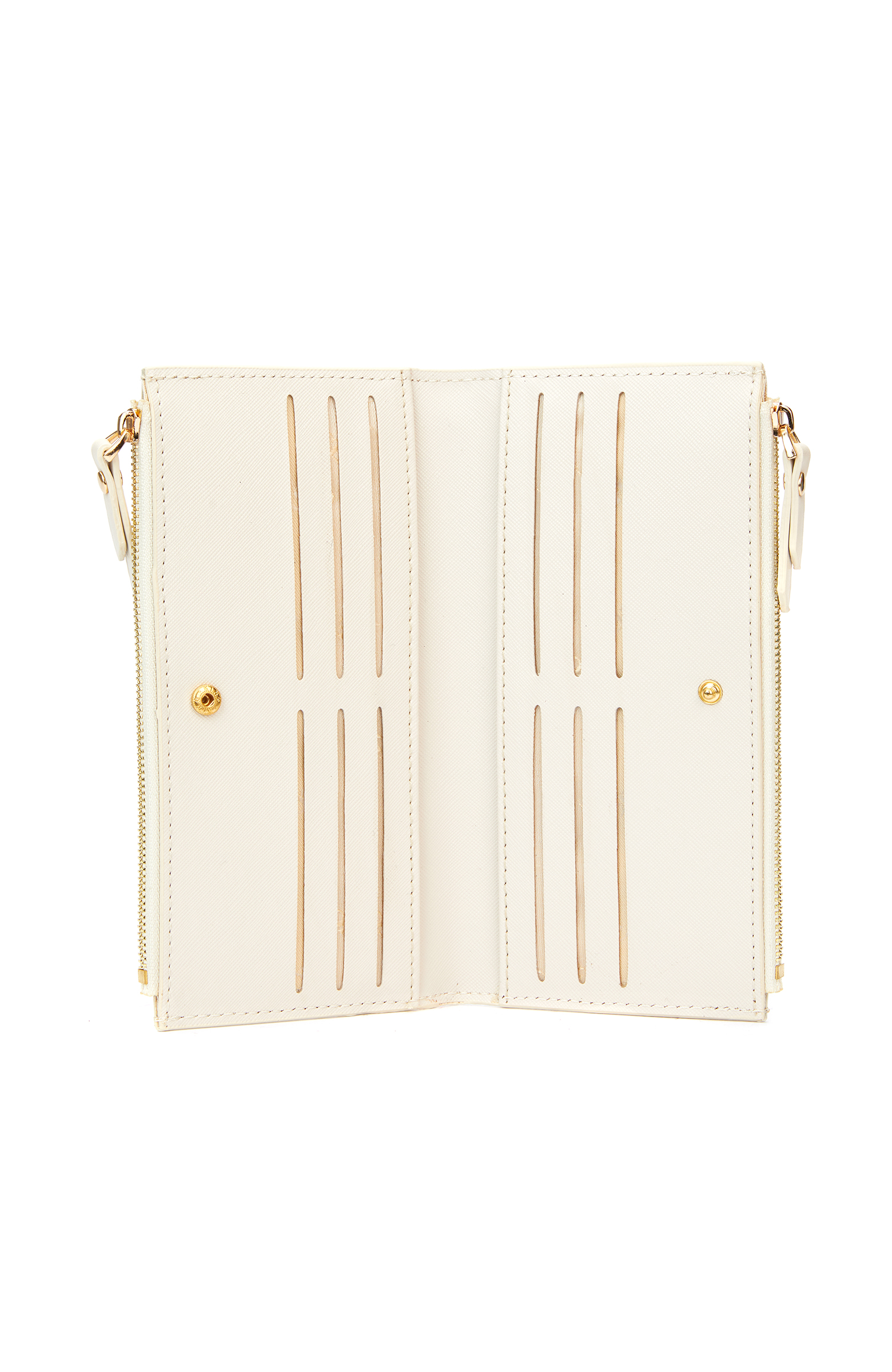 Beyaz Logo Detaylı Kadın Cüzdan